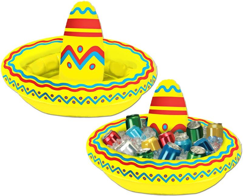 Inflatable Cooler - Sombrero Design  18" x 12"