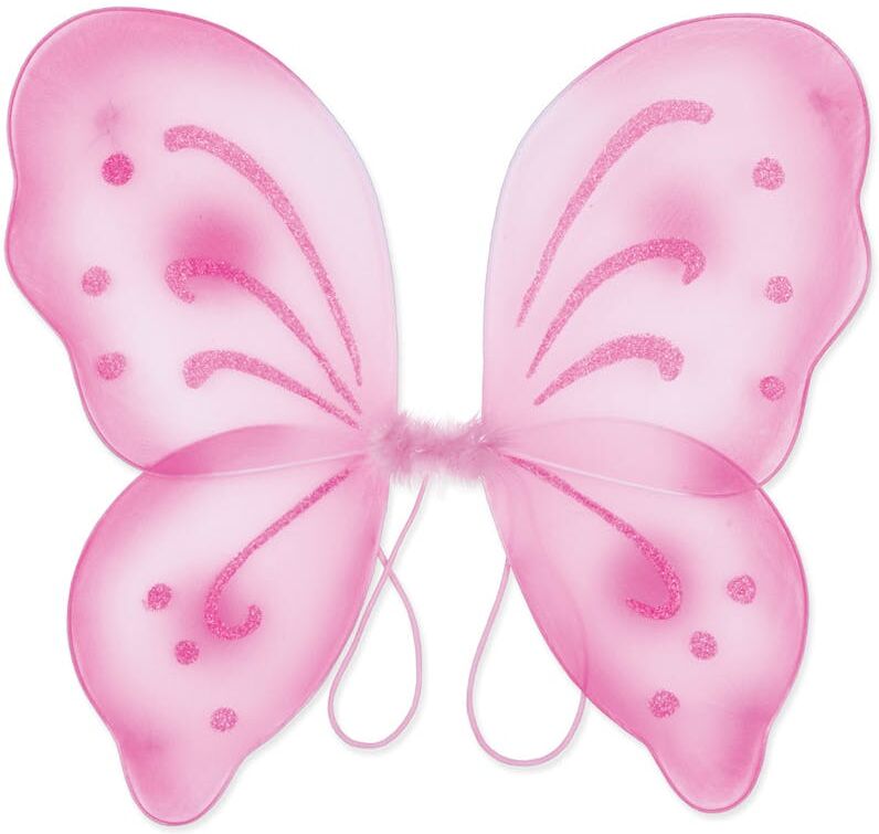 Costume Fairy Wings - Pink  Nylon  Elastic