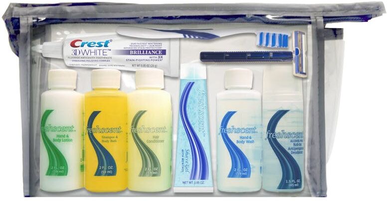 Unisex Hygiene Emergency Kit - 9 Pieces  TSA Compliant