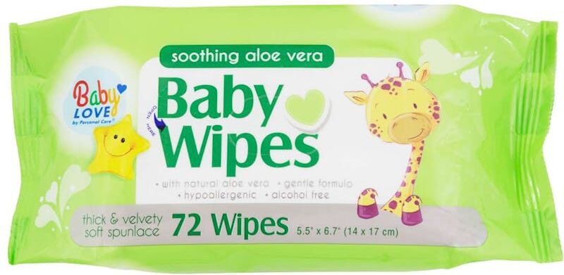 Baby Love Baby Wipes - Aloe Vera  80 Count