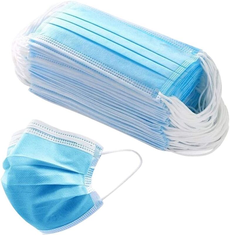 Kids' 3 Ply Masks - Blue  Adjustable Nose Strip