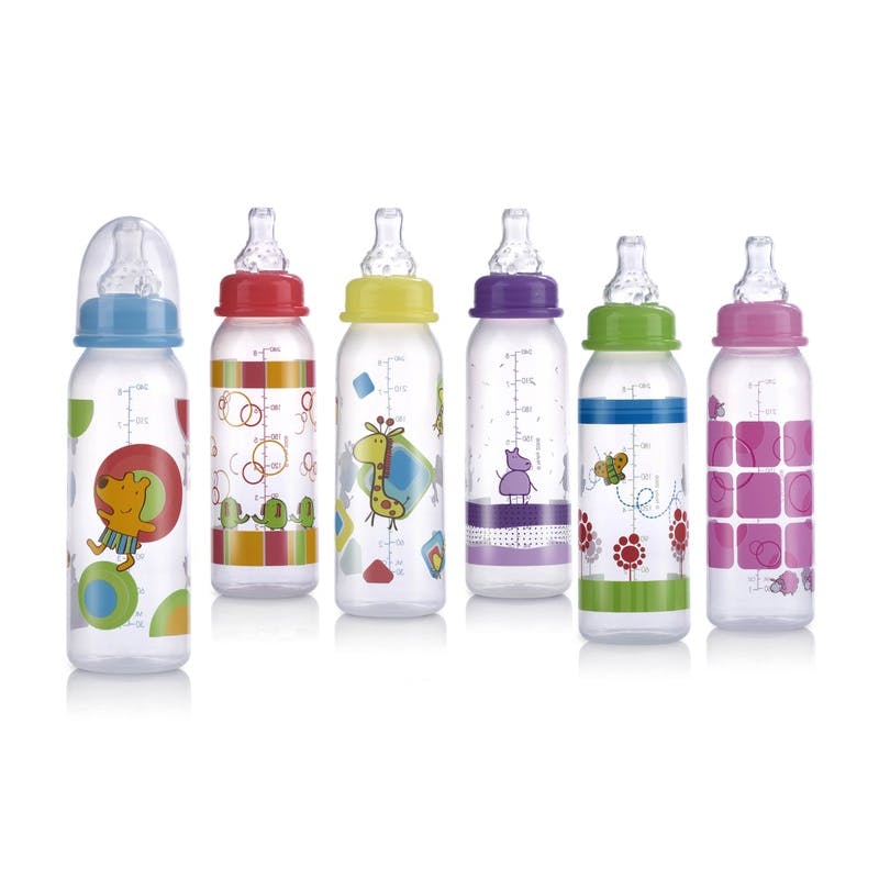 Nuby Non-Drip Baby Bottles - Assorted Designs  8 oz