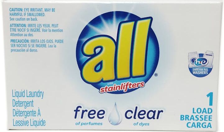 all® with Stainlifters Free and Clear 1 Load box