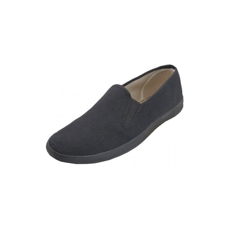 Women's Slip-on Canvas Shoes - Size 6-11  Black