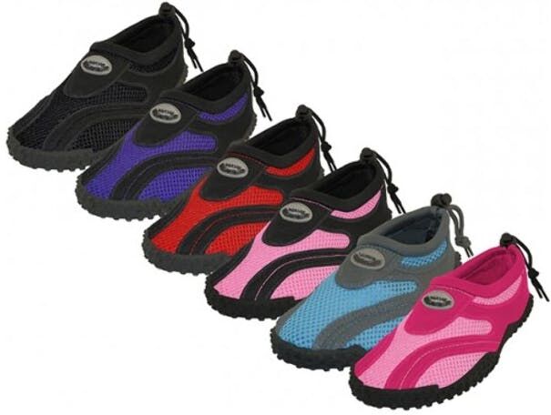 Women's Aqua Sock Shoes - Size 5-10  Rubber Bottom