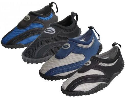 Men's Aqua Sock Shoes - Sizes 7-13  Nylon Mesh  Assorted Colors