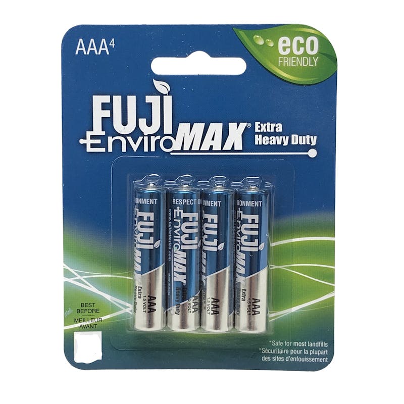 Fuji Enviromax Heavy Duty AAA Batteries - 4 Pack