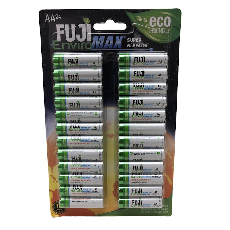 Fuji Enviromax Super Alkaline AA Batteries - 24 Pack