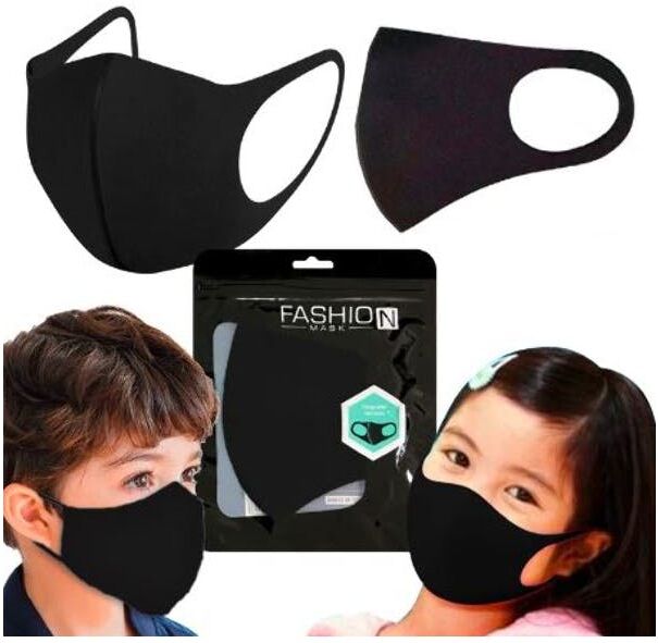 Kids' Washable Face Masks - Black