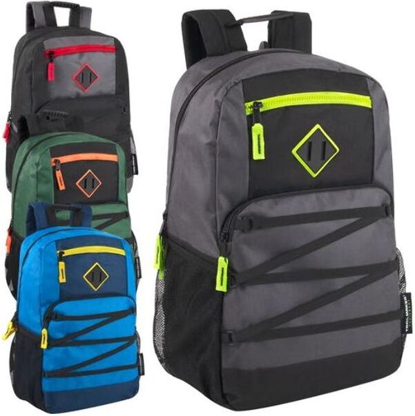 18.5" Bungee Backpacks - 4 Colors  Laptop Section