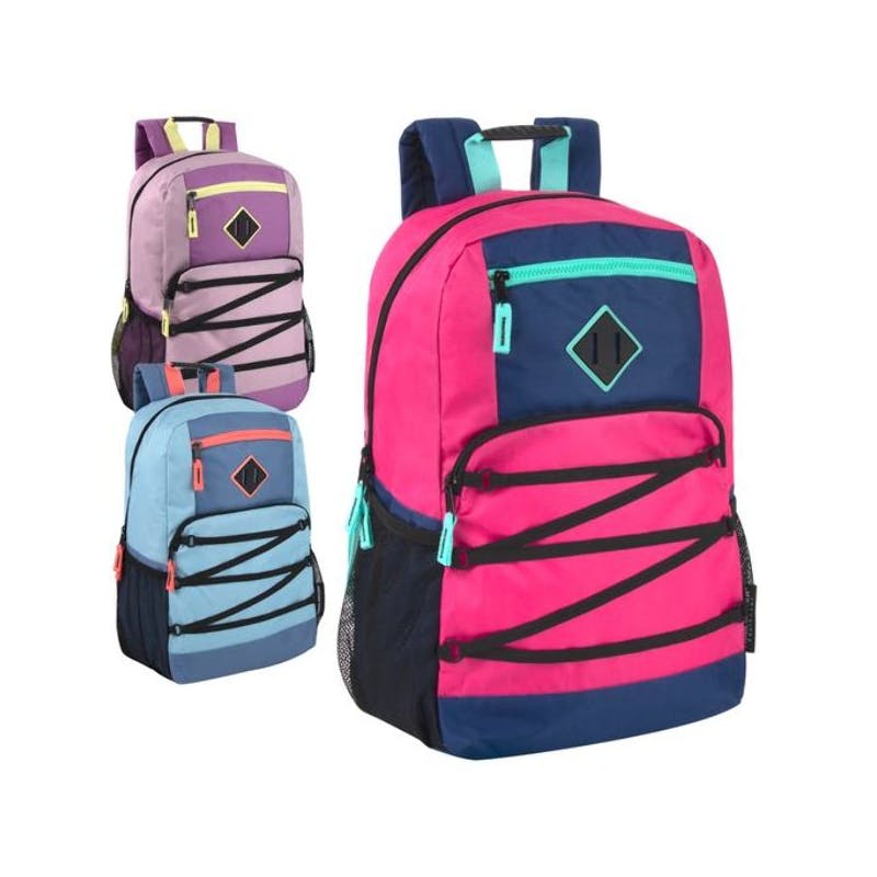 18.5" Bungee Backpacks - 3 Colors  Laptop Section
