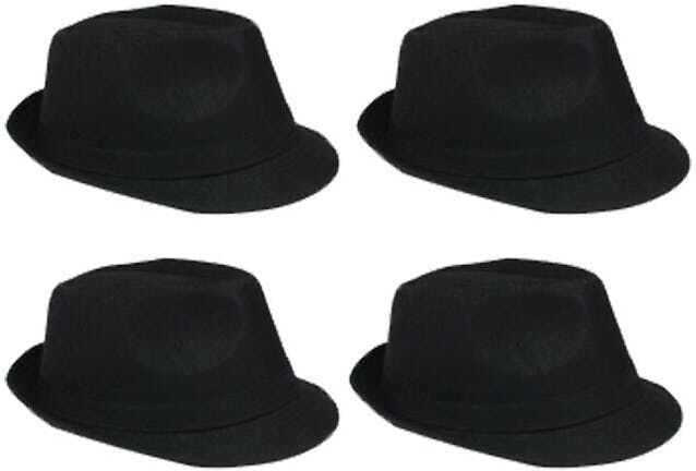 Fedora Hats - Casual  Black  One Size