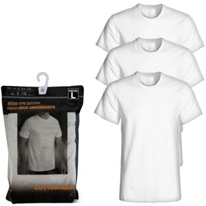 Men's Crew Neck Undershirts - White  Large  3 Pack