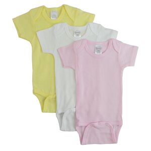 Girls' Onesies Variety Packs - Small  Pink/White/Yellow  3 Pack