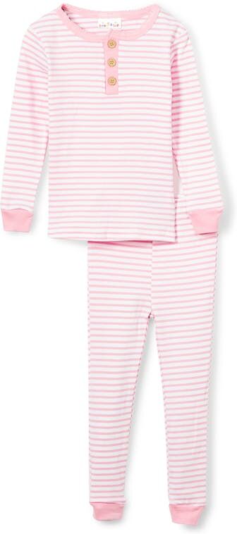 Toddler Girls' Long Sleeve Striped Pajamas - 2T-4T