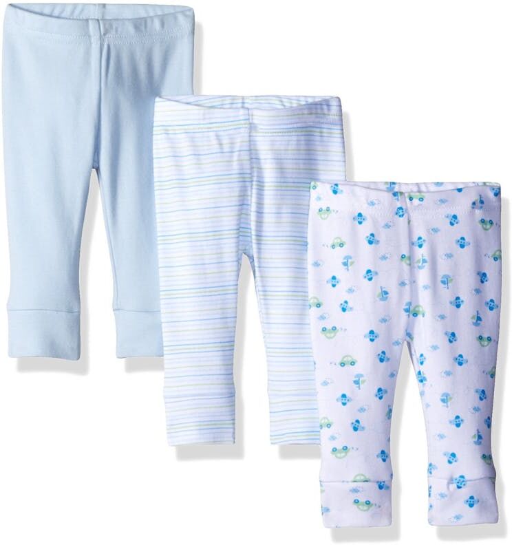 Baby Pants 3 Pack Set - Blue - 6 Months