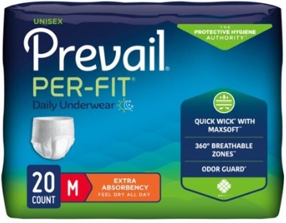 PER-FIT Adult Underwear - Medium (34"-46")  White