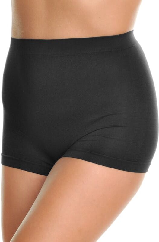 Women's Seamless Boyshort Panties - Black Only