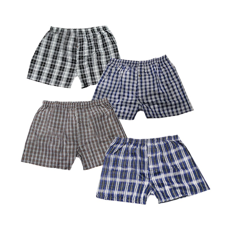 Men's Boxer Shorts - Plaid  XL  3 Pack