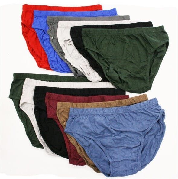 Men's Cotton Low Rise Underwear - S-XL  Assorted Colors