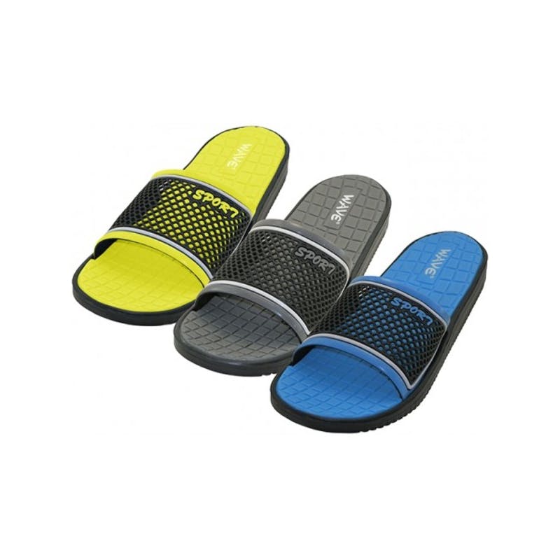 Men's Sport Slides - 3 Colors  Sizes 7-12