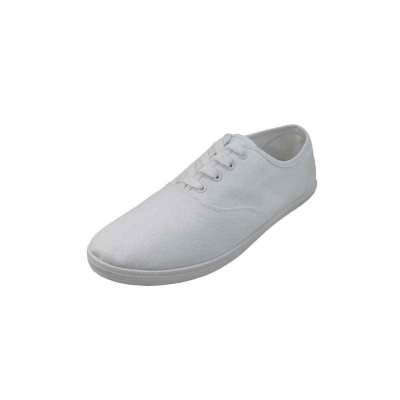 Men's Canvas Shoes - White  Sizes 7-12