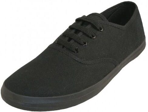 Women's Canvas Shoes - Black  Sizes 5-10