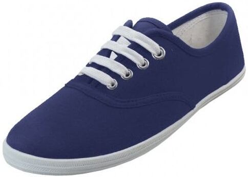 Women's Lace-Up Canvas Shoes - Navy  Sizes 6-11