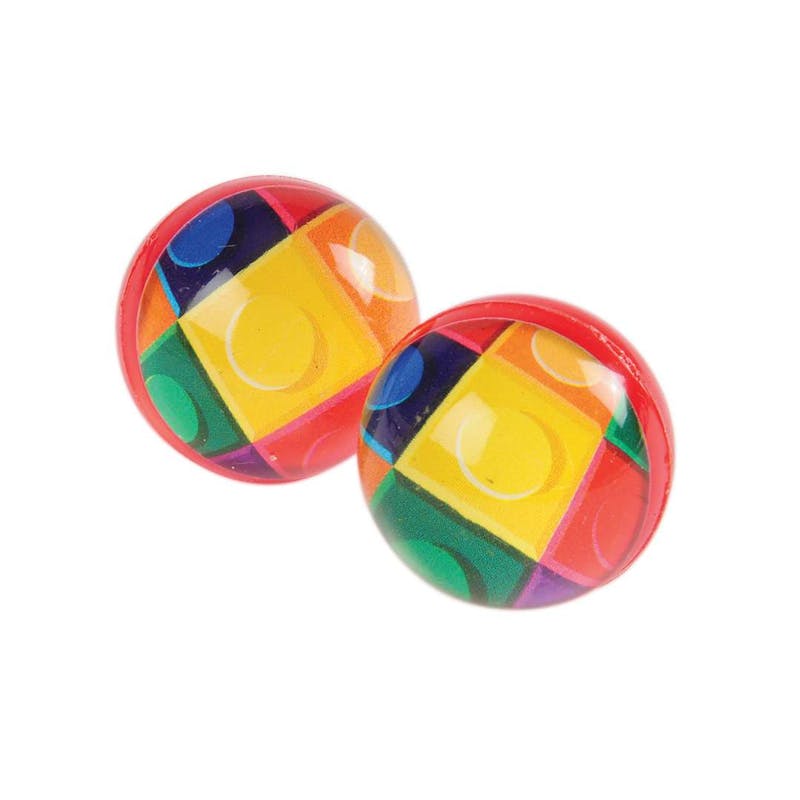 Block Mania Bounce Balls - 12 Packs