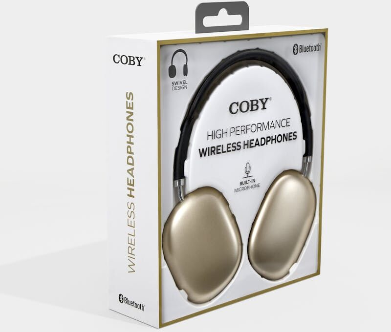 Wireless Headphones - High Performance  Bluetooth  Gold