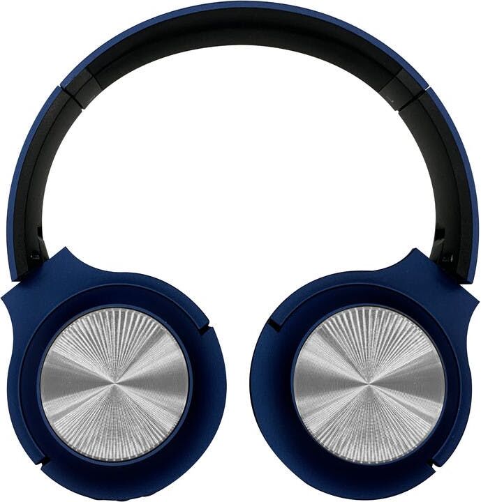 Wireless Over-Ear Headphones - Navy/Chrome  3.5mm  SD Card