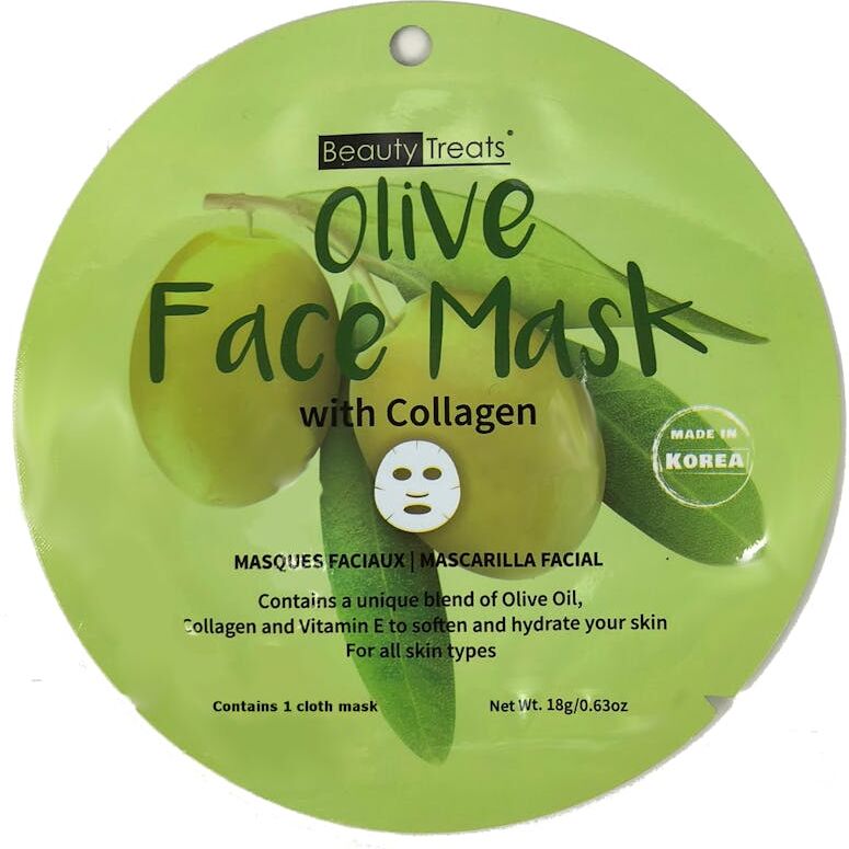 Beauty Treats Olive Face Mask with Collagen