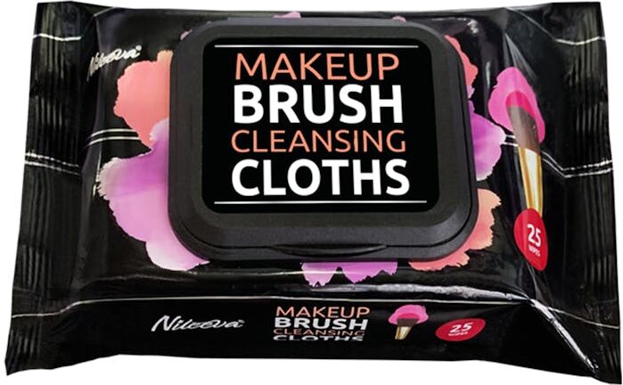 Makeup Brush Cleansing Cloths - 25-Count/Pack