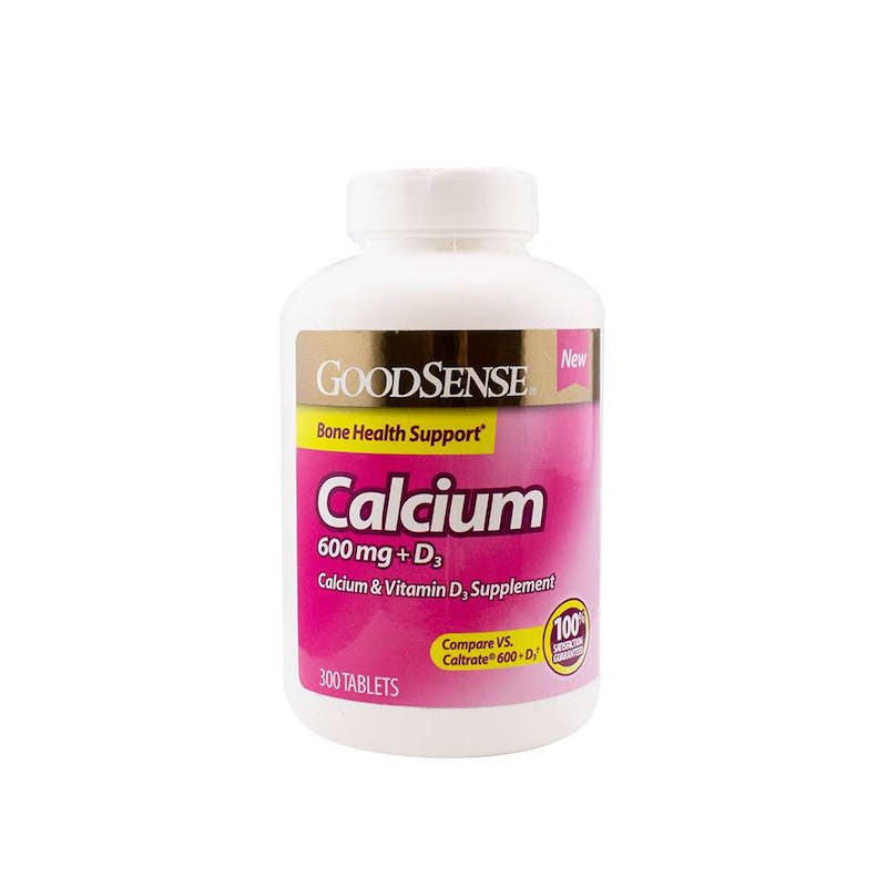 GoodSense Calcium Tablets - 300/Bottle  600 mg