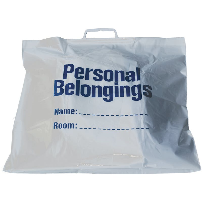 Personal Belongings Bags - Snap Close  Label