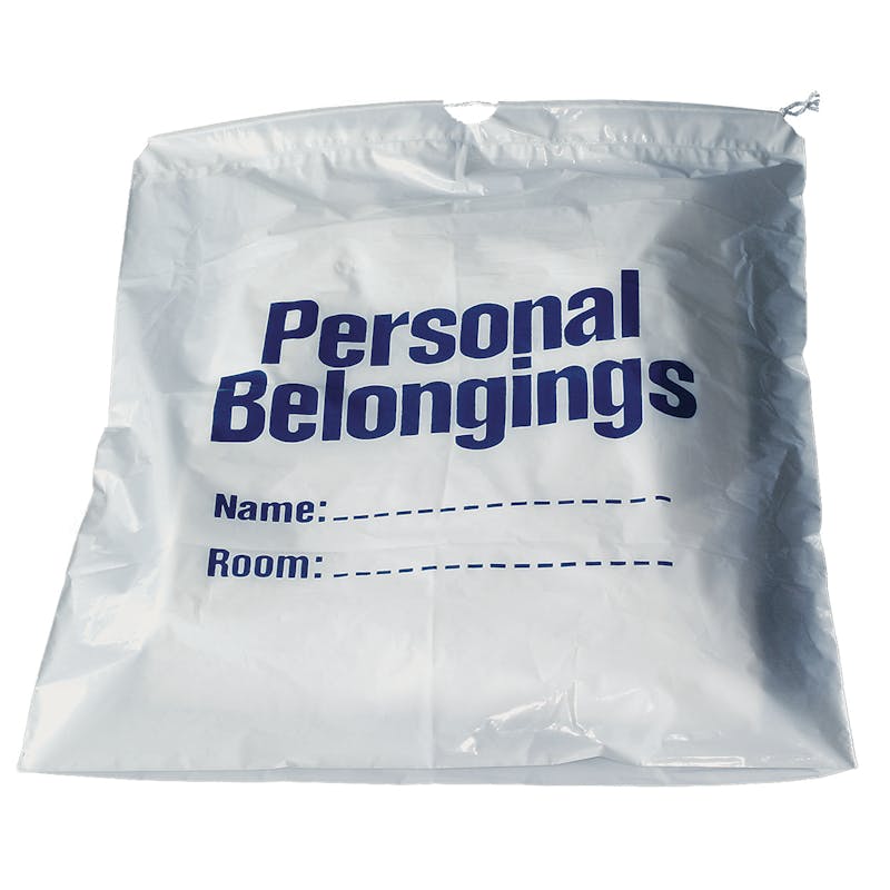 Personal Belongings Bags - Drawstring  Label