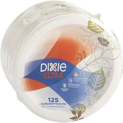 Dixie Ultra Paper Plates - Heavyweight Paper  10"  Moisture Resistant