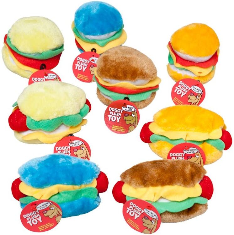 Plush Food Dog Toys - Assorted Styles & Colors