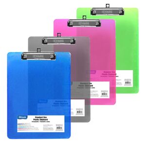 Clipboard - Low Profile Clip  Plastic  Assorted Colors