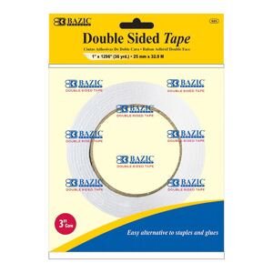 Double Sided Tape Rolls - 1" x 36 Yards