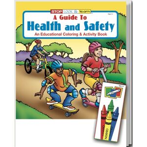 A Guide to Health and Safety Coloring Book Sets - 4 Pack Crayons  Ages 3-11