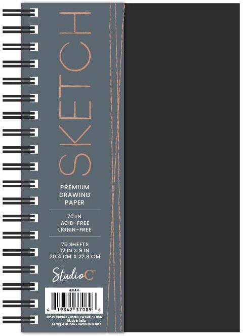 Sketch Books - 75 Sheets  12" x 9"