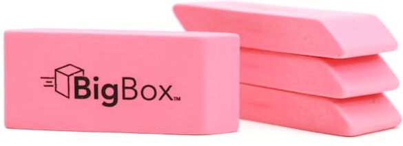 BigBox Pink Wedge Erasers - 576 Pieces