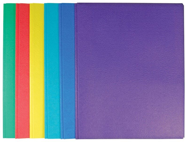 2 Pocket Folders - 3 Prong  Paper  Assorted Colors