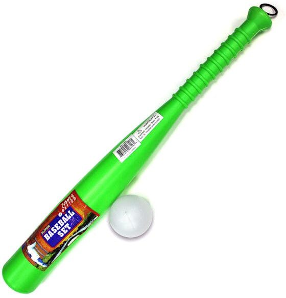 Baseball Sets - 22.5" Long  Plastic Bat & Ball