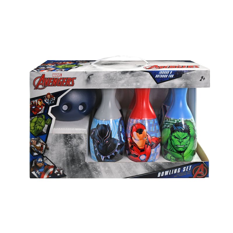 Avengers Bowling Sets - 6 Pins  1 Ball  Ages 2+