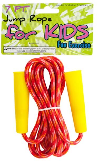 Kid's Jump Ropes - 7'  Colorful