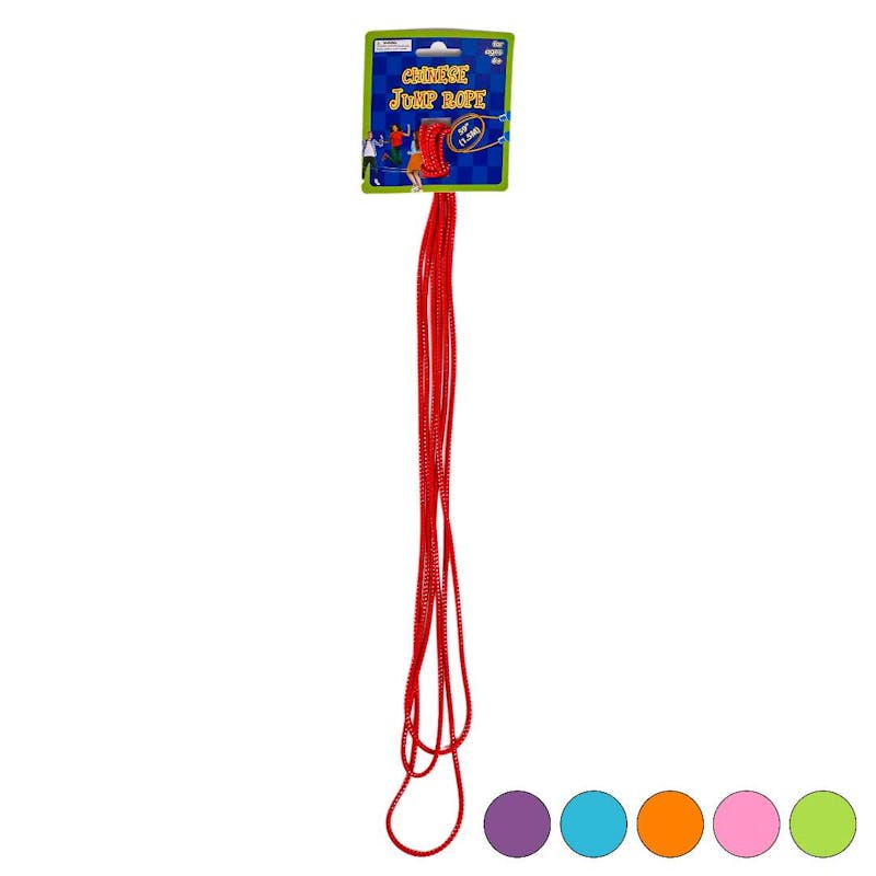 Chinese Jump Ropes - 6 Assorted Colors