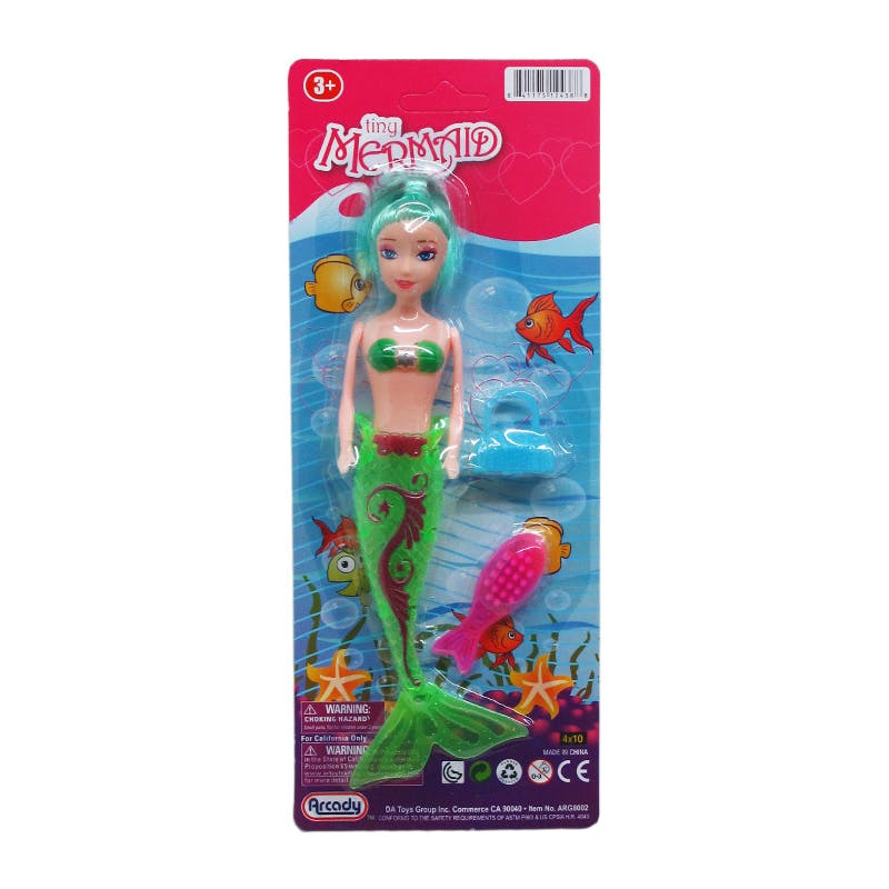 8" Mermaid Doll Set - Accessories Included