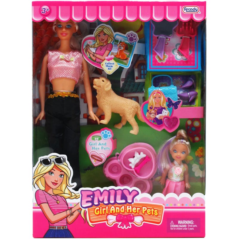 Emily Dolls  Pet  & Accessories Set - 11.5"